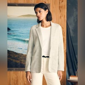 Faherty Women's Inlet Blazer Grey, Size Large